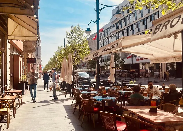 I Piotrkowska Z Wielkim Lustrem, Balkonem I Klimatyzacja Lägenhet